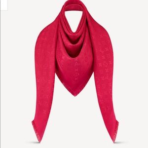Louis Vuitton Red Monogram Shawl